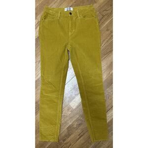 Women’s WE THE FREE Mustard Yellow Skinny Corduroy Pants Size 28 *B6